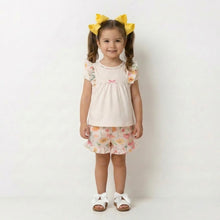 Load image into Gallery viewer, Mintini Girls Floral Broderie Short Set