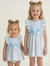 Load image into Gallery viewer, Ceyber Girls Blue Rocking Horse Dress