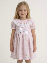 Load image into Gallery viewer, Ceyber Girls Pink Goose Smock Style Dress