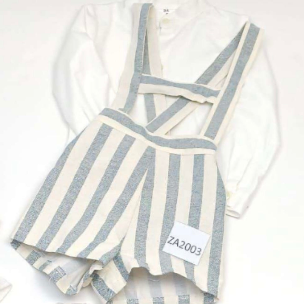 PRE ORDER Ceyber Baby Boys Grey Stripe H-Bar Set