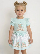 Load image into Gallery viewer, Giorgio Bambini Aqua Castle Skirt Set