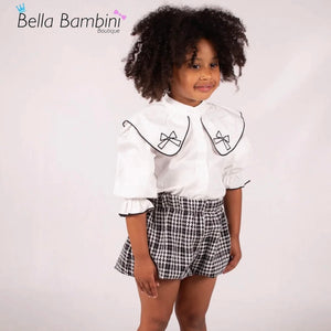 Beau Kids Older Girl Black Short Set