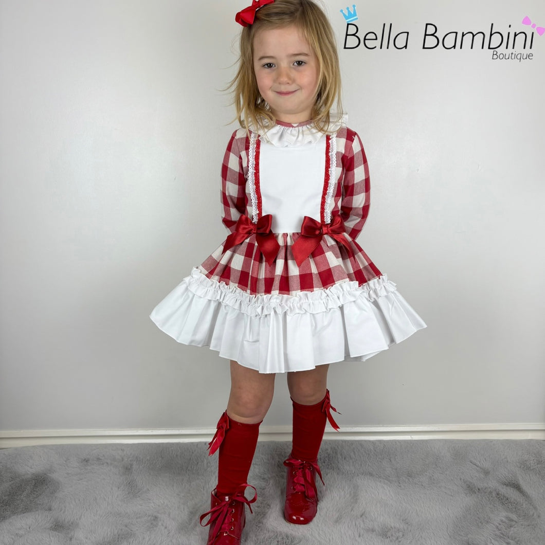 Ceyber Red Check Dress
