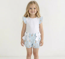 Load image into Gallery viewer, Meia Pata Rabbit Blue Bubble Shorts and Top