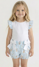 Load image into Gallery viewer, Meia Pata Rabbit Blue Bubble Shorts and Top