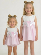 Load image into Gallery viewer, Ceyber Girls Pink Double Bow Dress