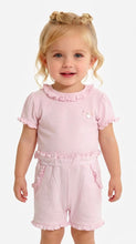 Load image into Gallery viewer, Blues Baby Pink Frill Top And Short