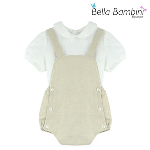 Baby Ferr Beige Romper Set