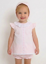 Load image into Gallery viewer, Baby Ferr Baby Girls Pink Waffle Dress &amp; Bloomers