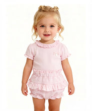 Load image into Gallery viewer, Blues Baby Pink Frill Jam Set