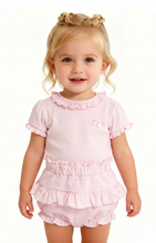Load image into Gallery viewer, Blues Baby Pink Frill Jam Set