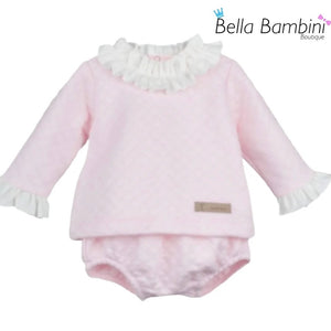 Calamaro Baby Girls Pink Jam Set