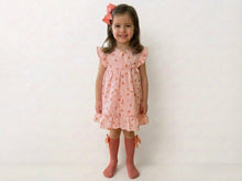 Load image into Gallery viewer, Baby Ferr Older Girls Peach Dress