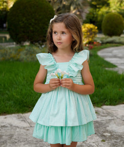 Dbb Collection Older Mint Gingham Dress Bella Bambini Dbb Collection Older Mint Gingham Dress Bella Bambini