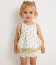 Load image into Gallery viewer, Calamaro Baby Girls Pineapple Dress Set