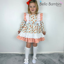 Load image into Gallery viewer, Ceyber Orange Pumpkin Print Dress