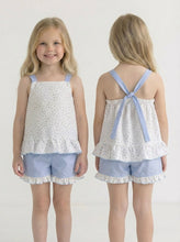 Load image into Gallery viewer, Rapife Girls Blue Ditsy Floral Short Set