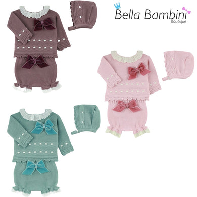 Dulce De Fresa Baby Girls Knit Set