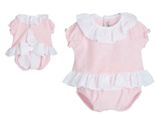 Load image into Gallery viewer, Calamaro Baby Girls Pink Bow Jam Set
