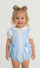 Load image into Gallery viewer, Kleo Kids Baby Girls Blue Romper