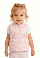 Load image into Gallery viewer, Mintini Girls Pink Bow Gilet