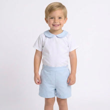 Load image into Gallery viewer, Ceyber Baby Boys Blue Waffle Short Set