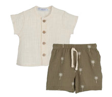 Load image into Gallery viewer, Calamaro Older Boys Palm Tree Short Set