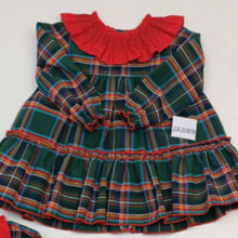 Load image into Gallery viewer, Ceyber Older Girls Green tartan Dress