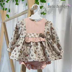 Baby Ferr Baby Girls Autumn Floral Dress