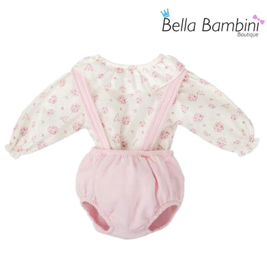 Babidu Baby Girls Floral H Bar Jam Set