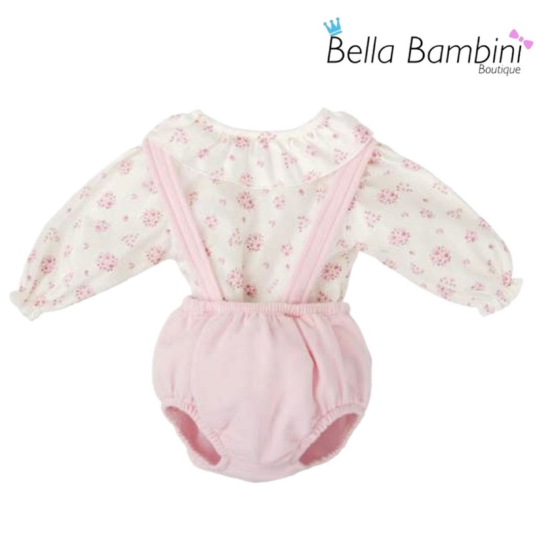 Babidu Baby Girls Floral H Bar Jam Set