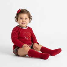 Load image into Gallery viewer, Rapife Baby Girls Burgundy And Grey Check Jam Set