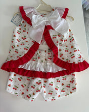 Load image into Gallery viewer, Ceyber Older Girls Watermelon &amp; Cherry Open Back Short Set