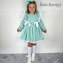 Load image into Gallery viewer, Ceyber Mint Double Bow Dress