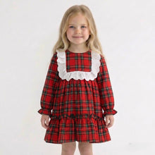 Load image into Gallery viewer, Rapife Girls Red Tartan Dress