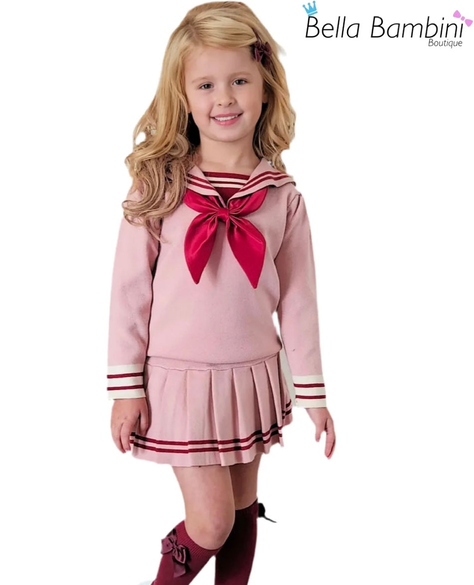 Beau Kids Older Girl Knit Skirt Set