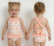 Load image into Gallery viewer, Calamaro Girls Peach Swimwear