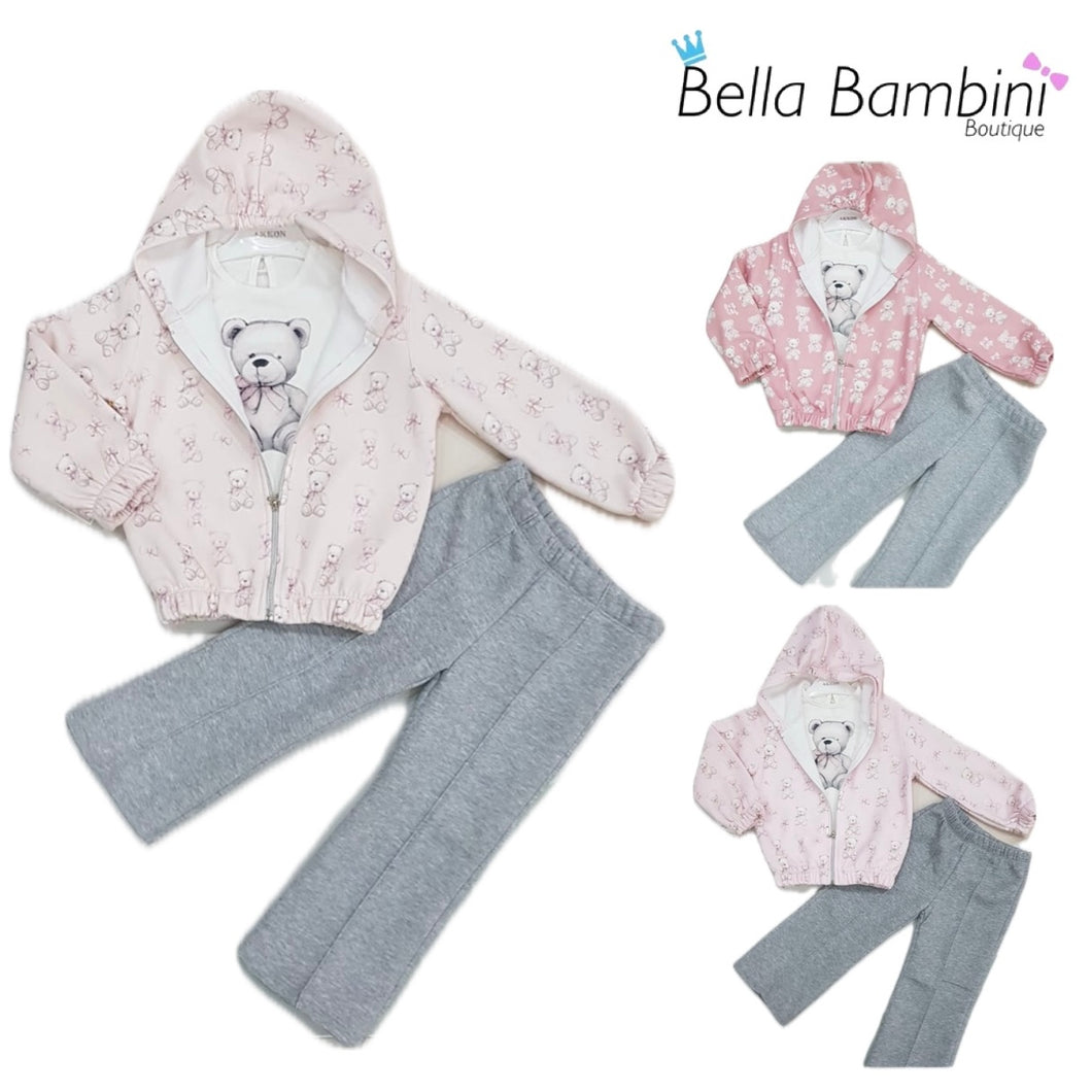 Neon Kids Teddy Bear Jogger Set