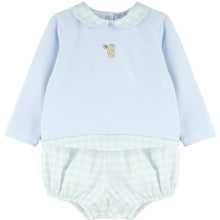 Load image into Gallery viewer, Dulce De Fresa Blue Bunny Check Jam Set