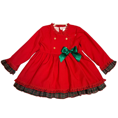 Ceyber Red Side Bow Dress