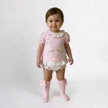 Load image into Gallery viewer, Babidu Baby Girls Pink Skirted Jam Set