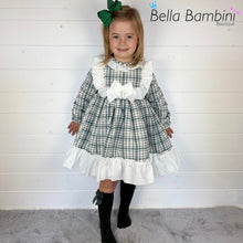 Load image into Gallery viewer, Ceyber Girls Green Check Dress