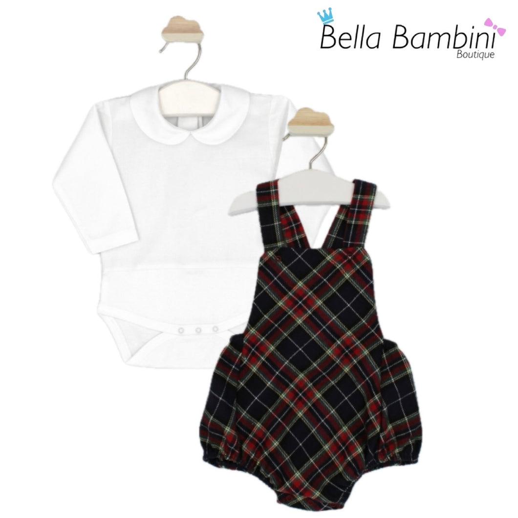 Rapife Baby Boys Navy Tartan Romper Set – Bella Bambini