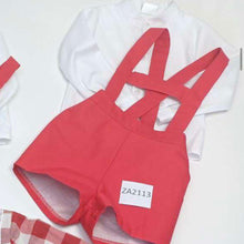 Load image into Gallery viewer, Ceyber Baby Boys Red H-Bar Set