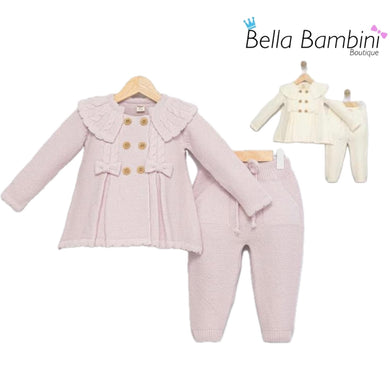 Babymy Baby Girls Jacket Knitwear Set