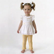 Load image into Gallery viewer, Mintini Girls Lemon Jacquard Knit Legging Set