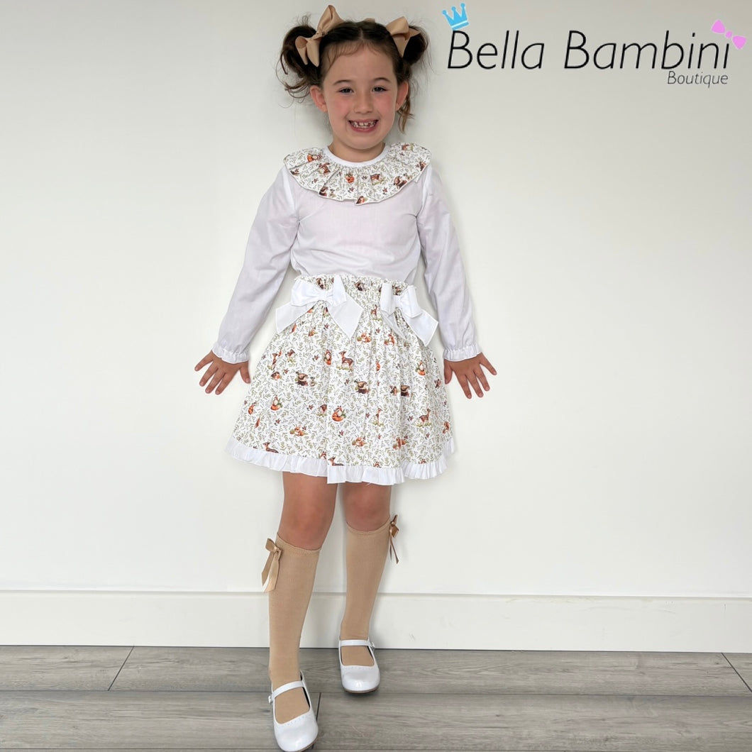 Ceyber Girls Woodland Skirt Set