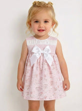 Load image into Gallery viewer, Ceyber Girls Pink Carousel Smock Dress