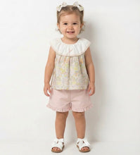 Load image into Gallery viewer, Tongs Baby Girls Floral Short Set