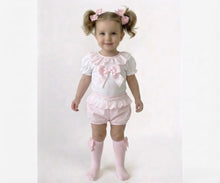 Load image into Gallery viewer, Wee Me Baby Girl Pink Lace Short Set